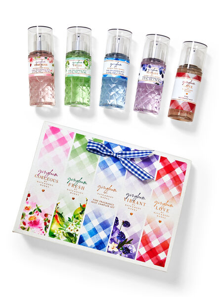 Campioni Gingham prodotti per il corpo set regalo cofanetti corpo Bath & Body Works