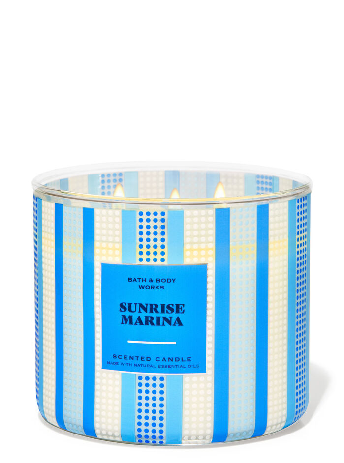 Sunrise Marina Home Fragrance/Candles/3-wick candles Bath & Body Works