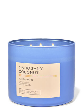Mahogany Coconut home fragrance featured white barn collection Bath & Body Works1