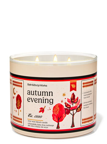 Autumn Evening Home Fragrance/Candles/3-wick candles Bath & Body Works1