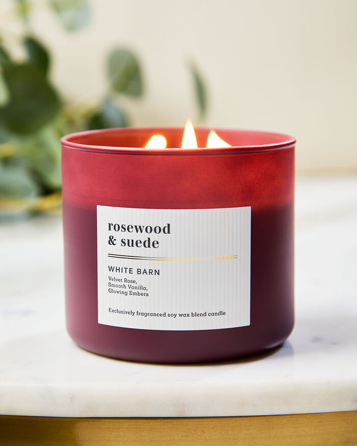 Rosewood & Suede Home Fragrance/Featured/White Barn collection Bath & Body Works