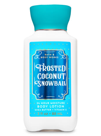 Frosted Coconut Snowball prodotti per il corpo in evidenza formato viaggio Bath & Body Works1