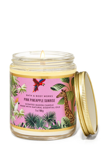 Pink Pineapple Sunrise fragranza Candela Mason a 1 stoppino