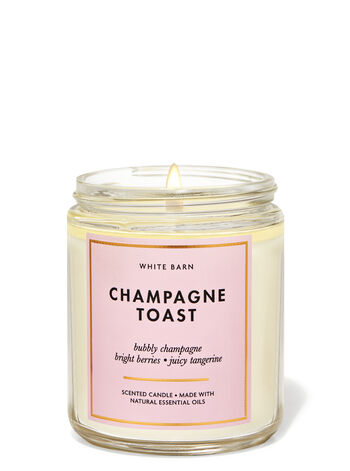 Champagne Toast fragrance Single Wick Candle