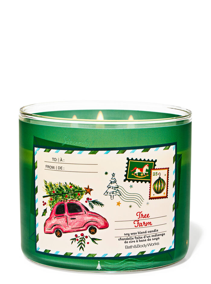 Tree Farm Candele/Tutte le Candele/Candela a Tre Stoppini Bath & Body Works