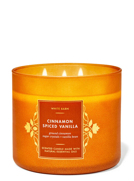 Cinnamon Spiced Vanilla profumazione ambiente in evidenza white barn Bath & Body Works