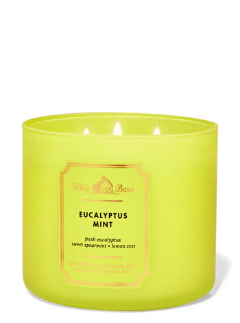 Eucalyptus Mint profumazione ambiente candele candela a tre stoppini Bath & Body Works1