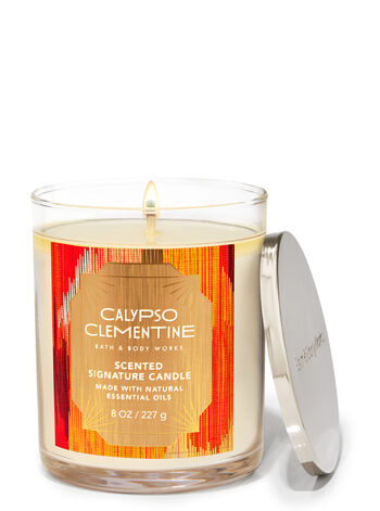 Calypso Clementine profumazione ambiente candele candela a uno stoppino Bath & Body Works1