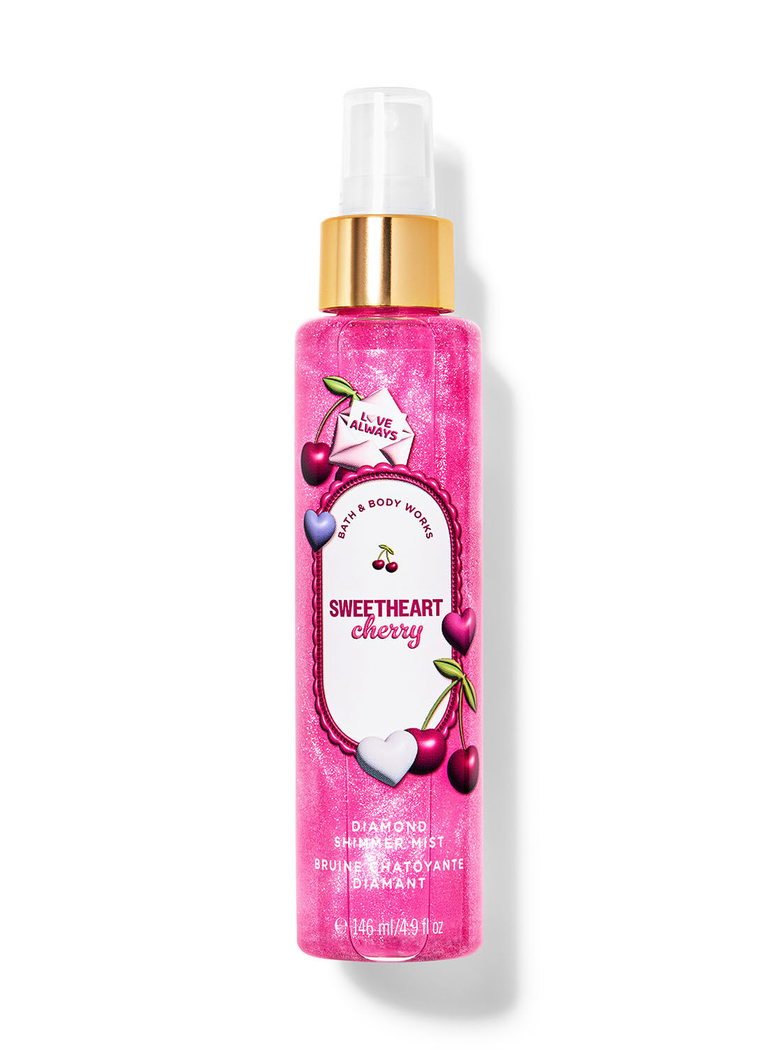 ［美品］D-Glory Diamond Shimmer Mist Sweetheart Cherry | Bath & Body Works