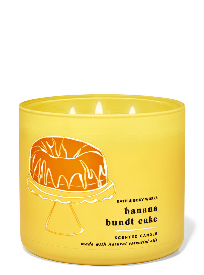 Banana Bundt Cake Home Fragrance/Candles/3-wick candles Bath & Body Works