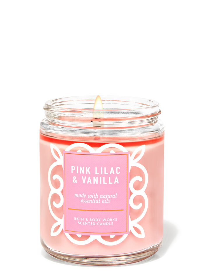 Pink Lilac & Vanilla fragranza Candela a 1 stoppino