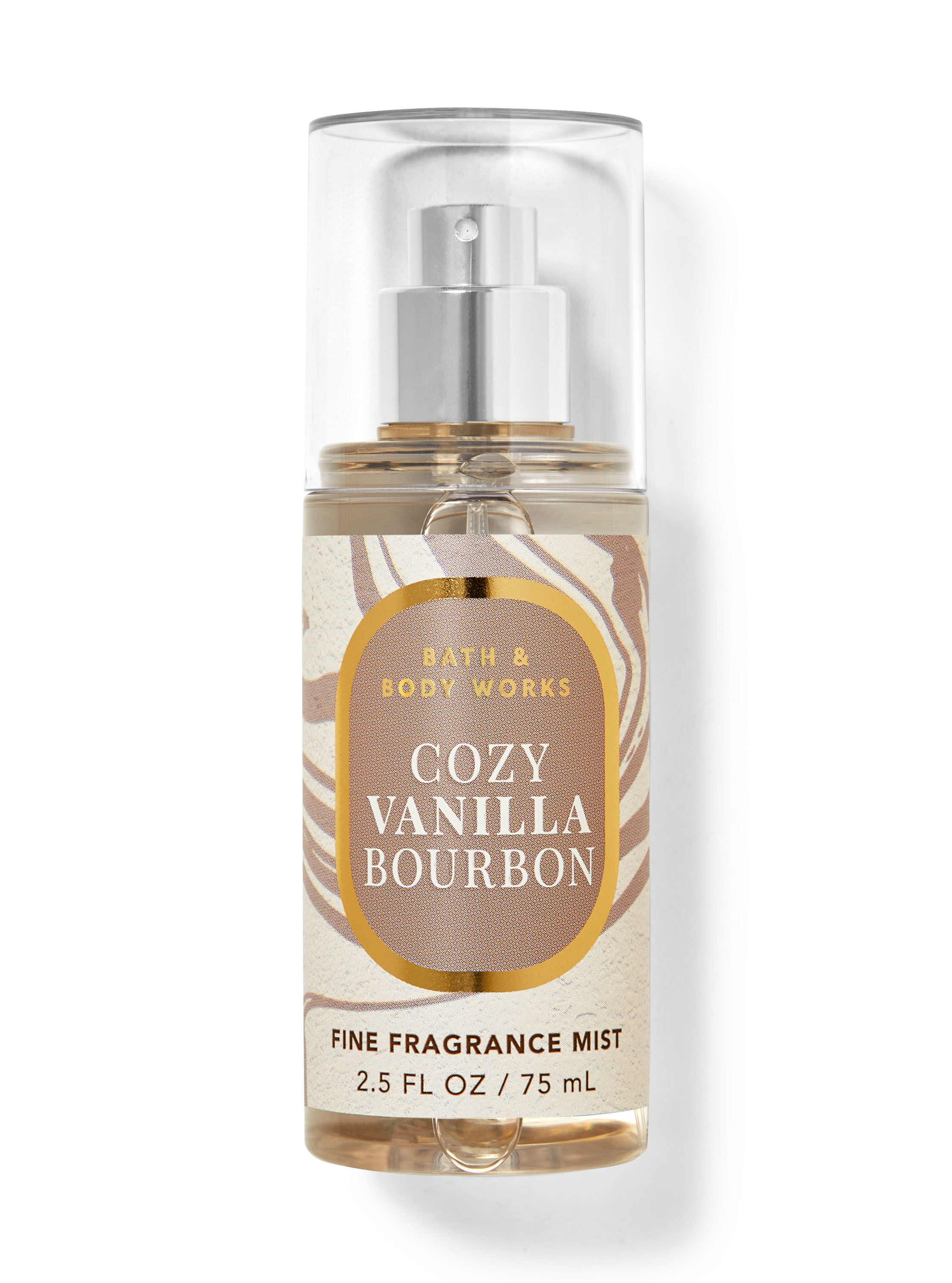 バスアンドボディワークスCozy Vanilla Bourbon ボディミスト Travel Size Fine Fragrance Mist Cozy Vanilla Bourbon | Bath & Body