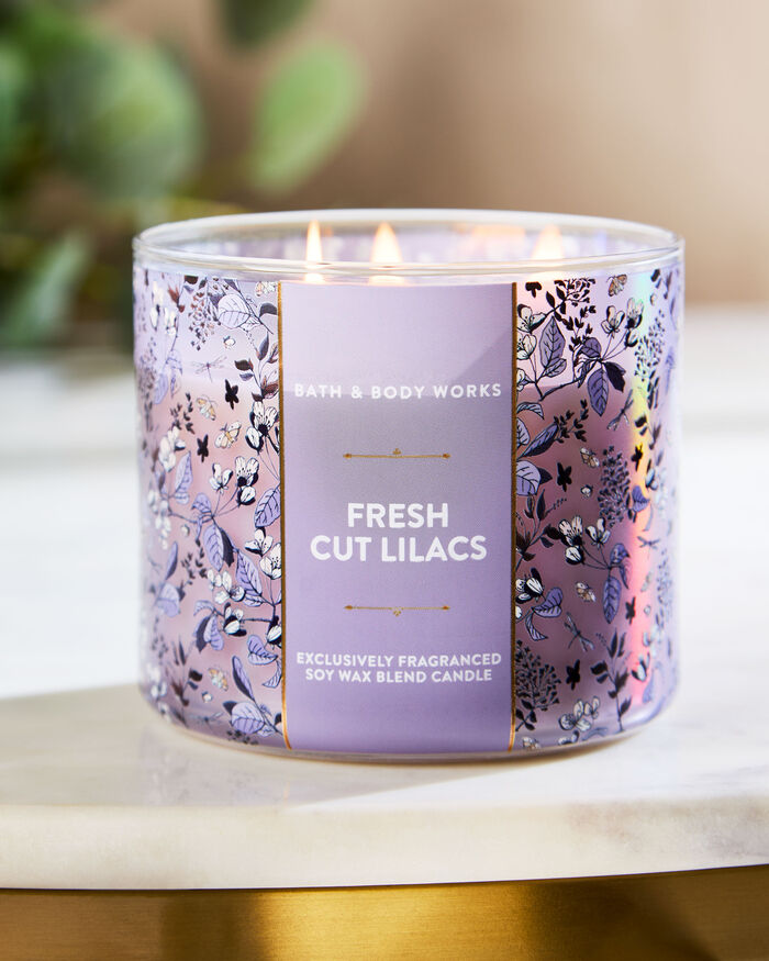 Fresh Cut Lilacs Home Fragrance/Candles/3-wick candles Bath & Body Works
