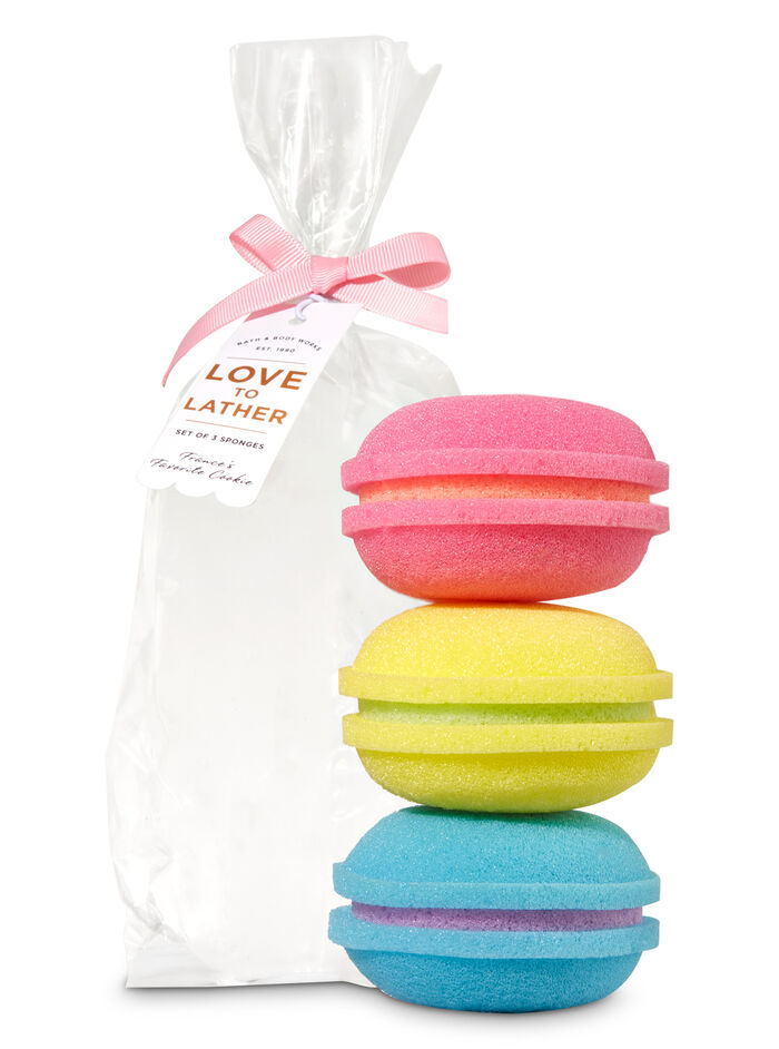French Macaroons fragranza 3-Pack Bath Sponges
