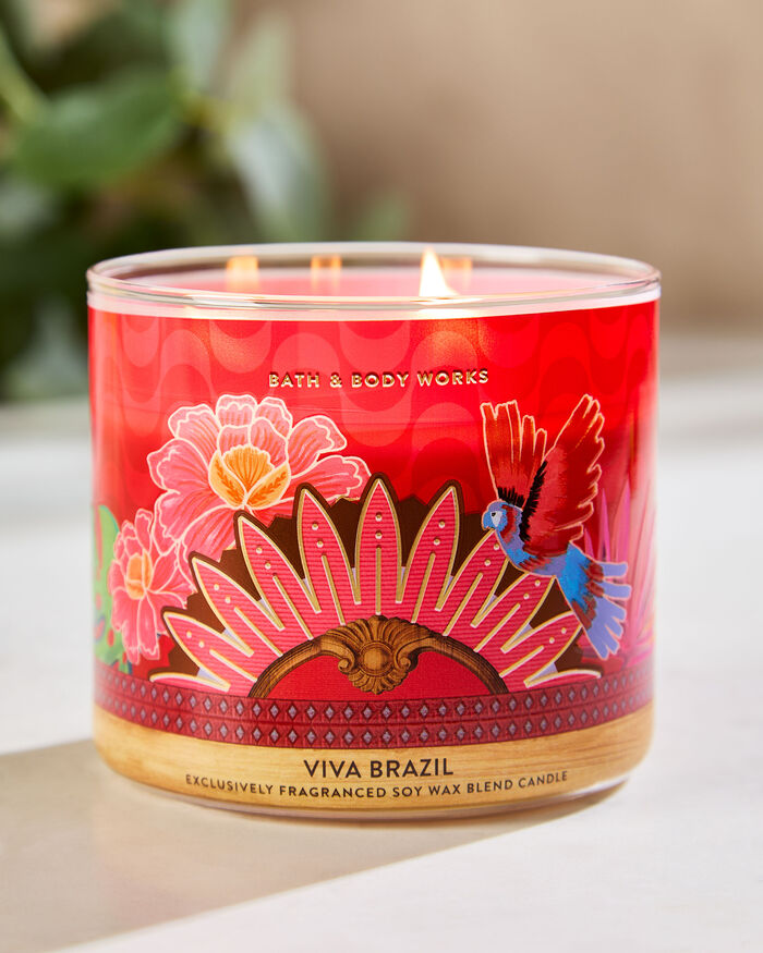 Viva Brazil CANDELE/Tutte le Candele/Candela a Tre Stoppini Bath & Body Works