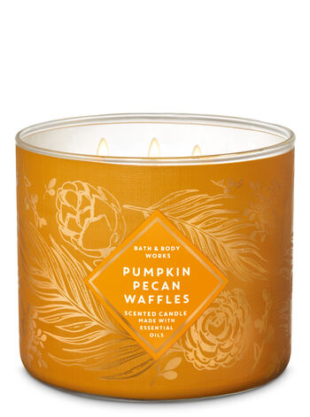 Pumpkin Pecan Waffles fragranza 3-Wick Candle