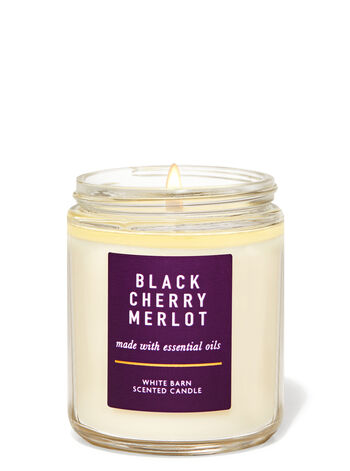 Black Cherry Merlot fragranza Single Wick Candle