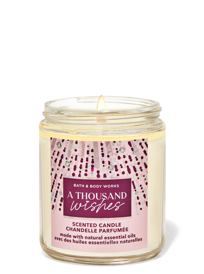 A Thousand Wishes fragrance Single Wick Candle