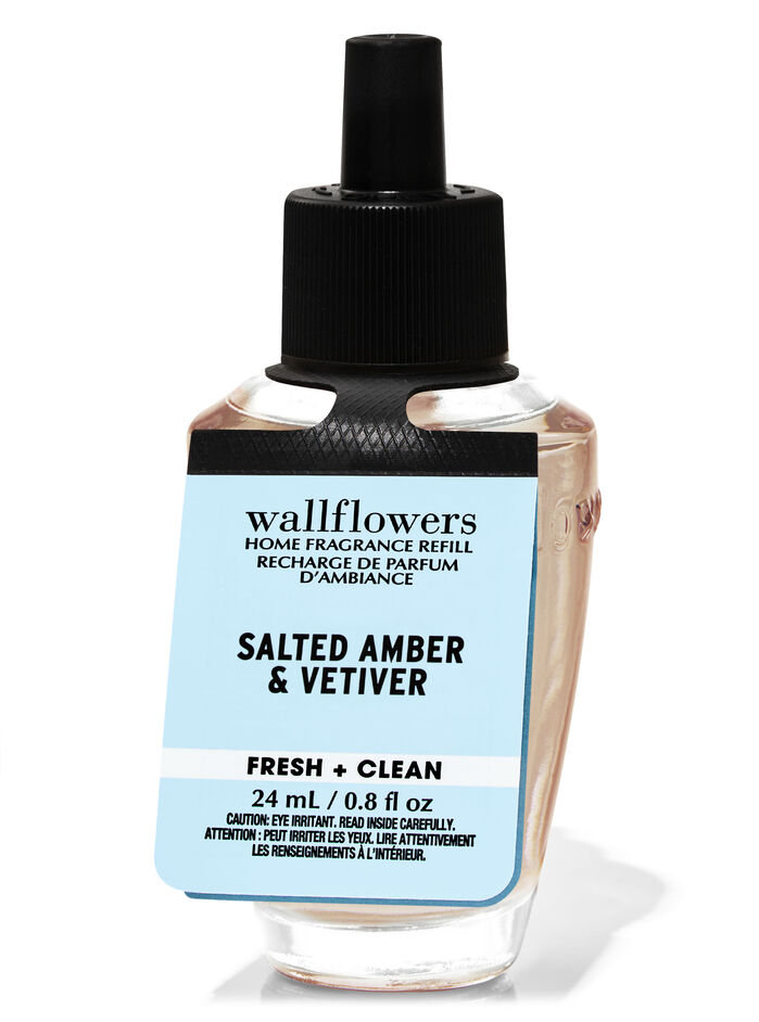 Salted Amber & Vetiver Home Fragrance/Home & Car Air fresheners/Wallflowers refill Bath & Body Works