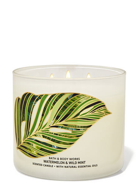 Watermelon & Wild Mint fragrance 3-Wick Candle