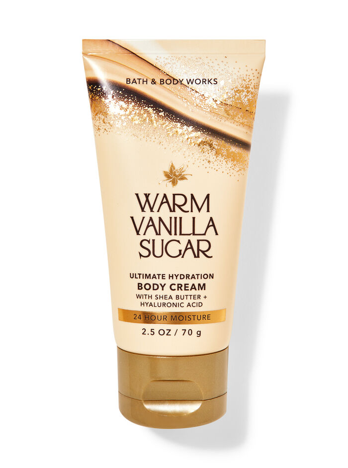 Warm Vanilla Sugar fragrance Travel Size Ultimate Hydration Body Cream