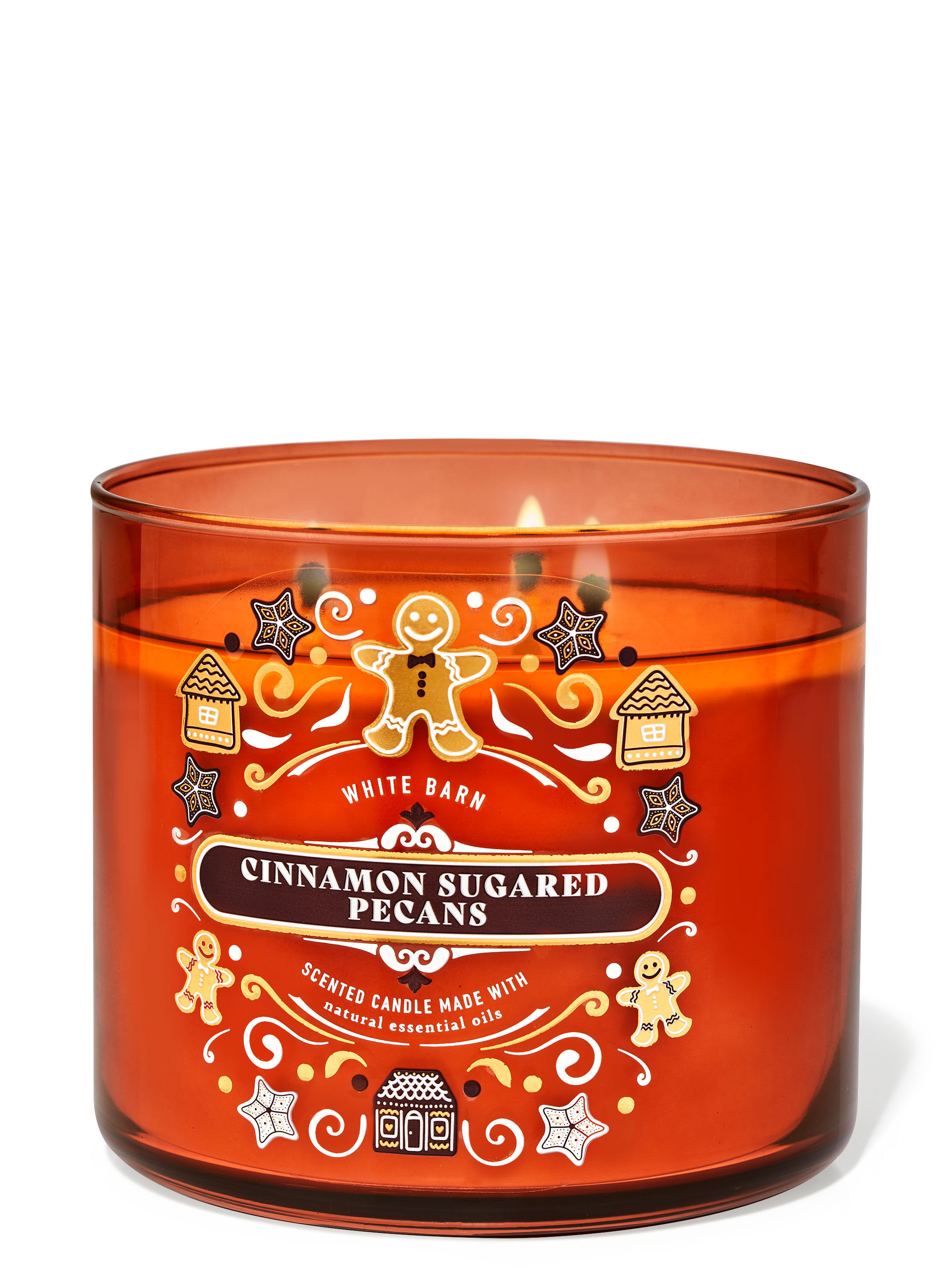 3-Wick Candle Cinnamon Sugared Pecans | Bath & Body Works Italy