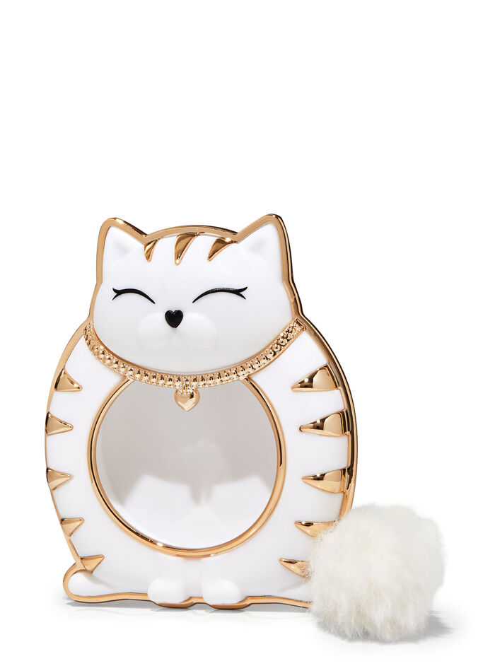 Clip con gattino bianco e oro Home Fragrance/Home & Car Air fresheners/Car fragrance Bath & Body Works