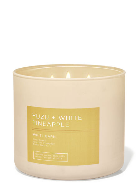 Yuzu & White Pineapple fragranza Candela a 3 stoppini
