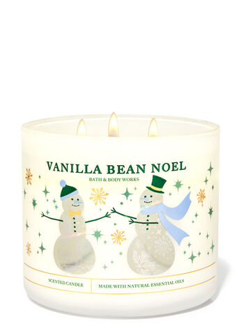 Vanilla Bean Noel fragranza Candela a 3 stoppini