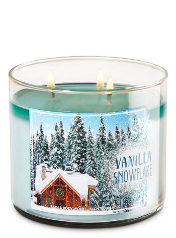 Vanilla Snowflake Home Fragrance/Candles/3-wick candles Bath & Body Works1