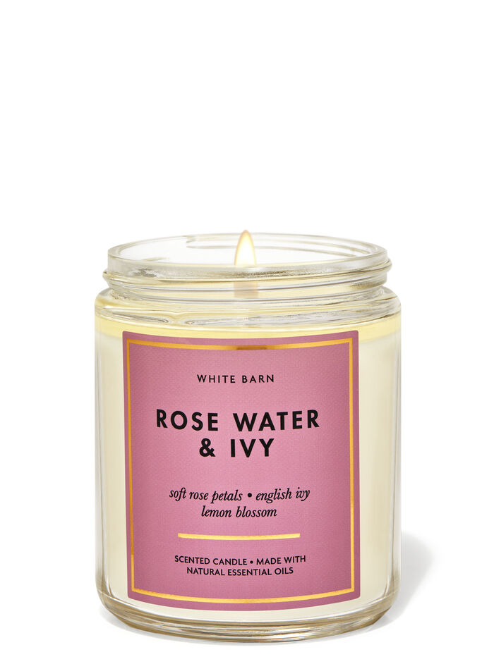 Rose Water & Ivy profumazione ambiente in evidenza white barn Bath & Body Works