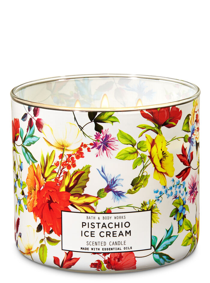 Pistachio Ice Cream Home Fragrance/Candles/3-wick candles Bath & Body Works