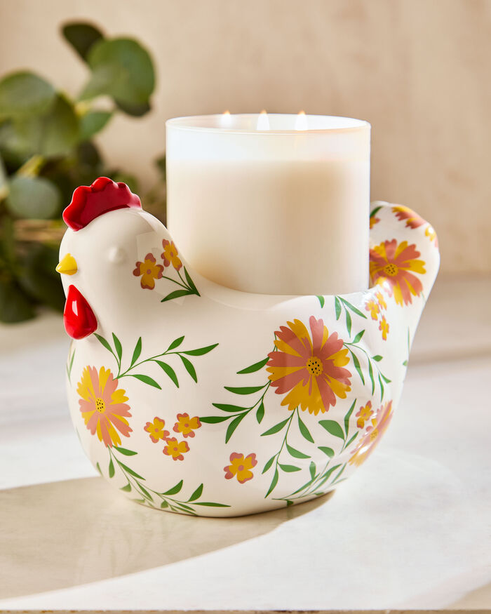Floral Chicken Pedestal IDEE REGALO/COLLEZIONI/Accessories Bath & Body Works