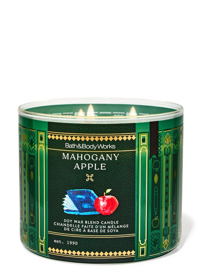 Mahogany Apple Home Fragrance/Candles/3-wick candles Bath & Body Works