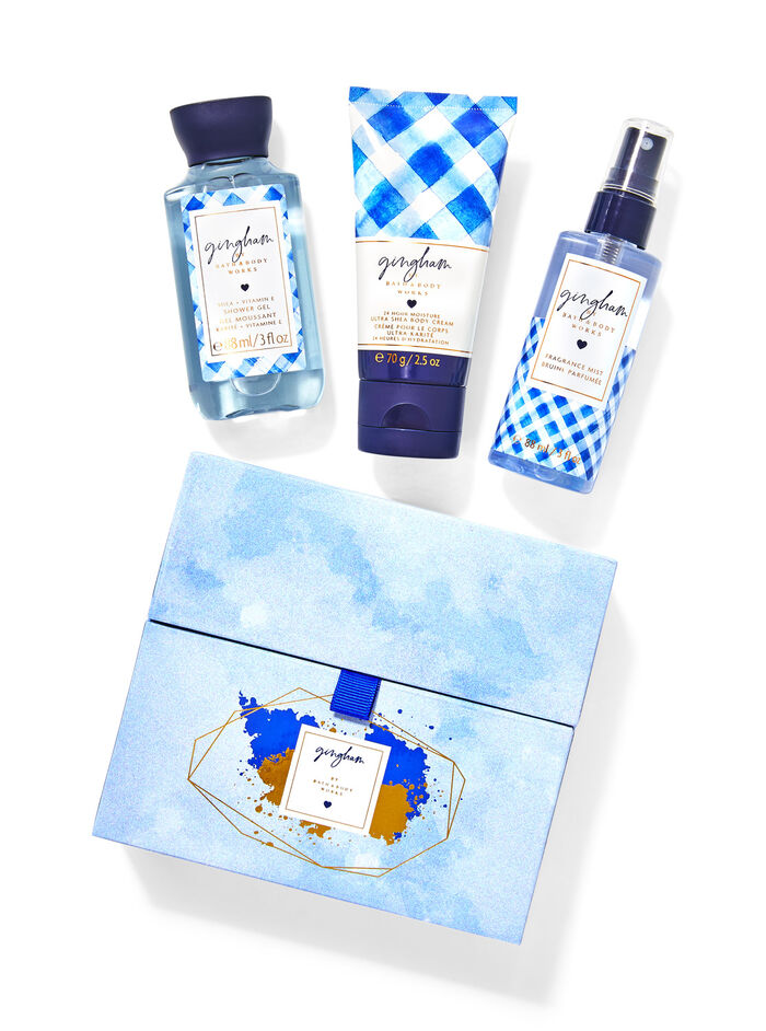 Gingham gifts collections gift sets Bath & Body Works