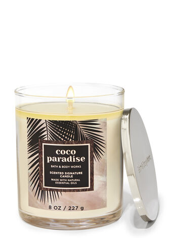 Coco Paradise home fragrance candles 1-wick candles Bath & Body Works1