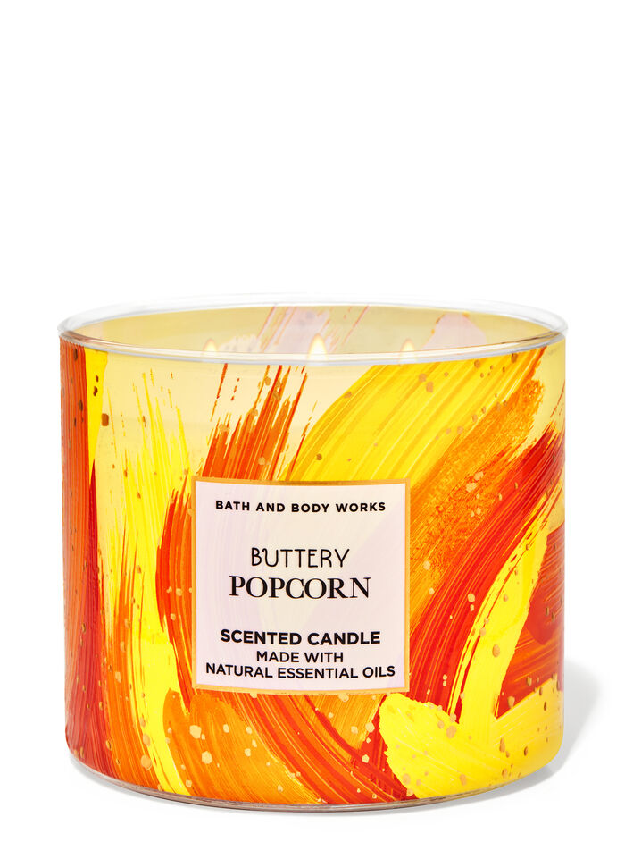 Buttery Popcorn Home Fragrance/Candles/3-wick candles Bath & Body Works