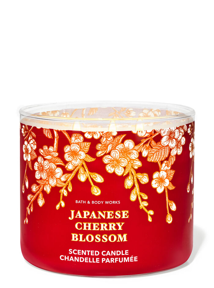 Japanese Cherry Blossom Home Fragrance/Candles/3-wick candles Bath & Body Works