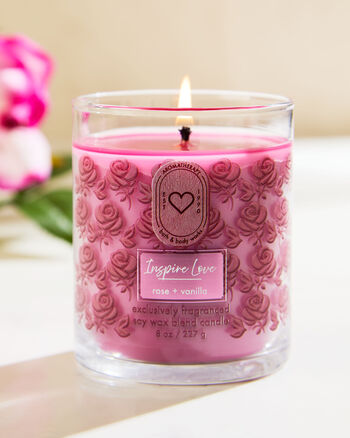 Inspire Love - Rose + Vanilla Home Fragrance/Candles/1-wick candles Bath & Body Works4