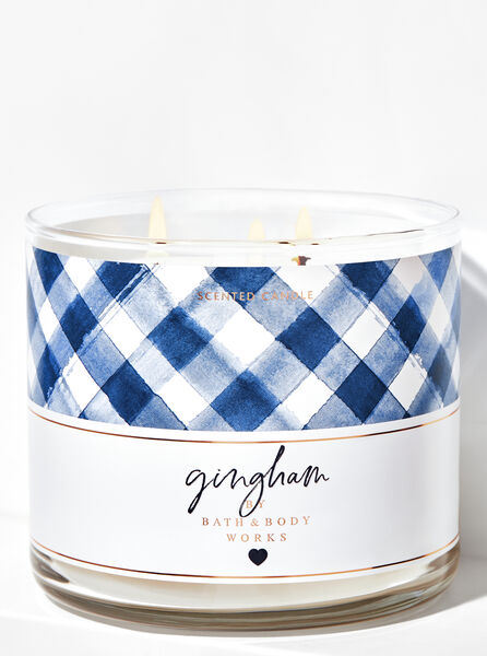 Gingham fragranza 3-Wick Candle