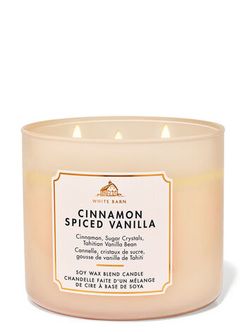 Cinnamon Spiced Vanilla Home Fragrance/Featured/White Barn collection Bath & Body Works1