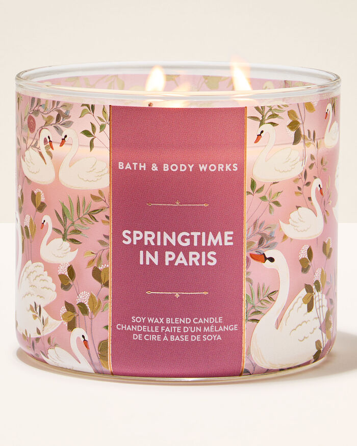 Springtime In Paris Home Fragrance/Candles/3-wick candles Bath & Body Works