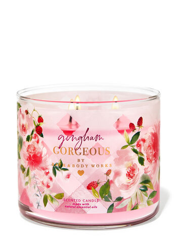 Gingham Gorgeous profumazione ambiente candele candela a tre stoppini Bath & Body Works1