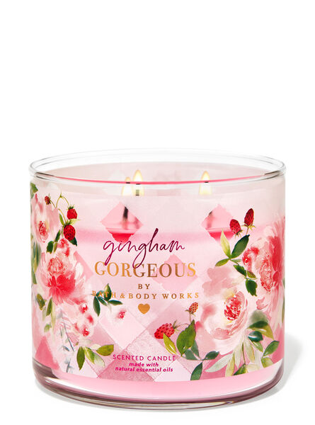 Gingham Gorgeous home fragrance candles 3-wick candles Bath & Body Works