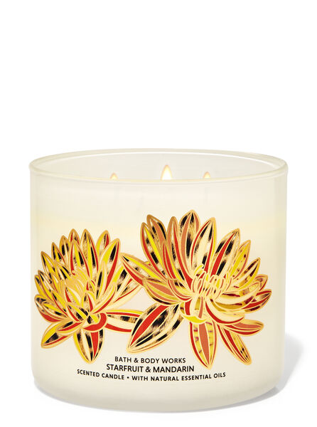 Starfruit & Mandarin fragranza Candela a 3 stoppini