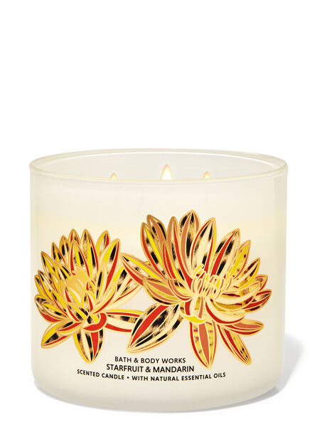 Starfruit & Mandarin fragrance 3-Wick Candle