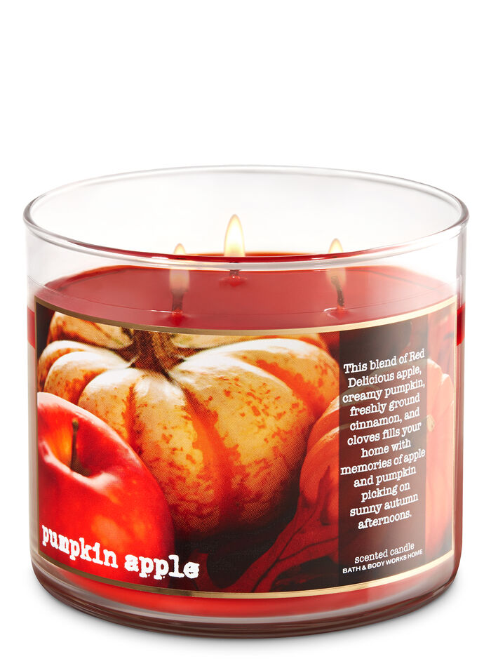 Pumpkin Apple fragranza 3-Wick Candle