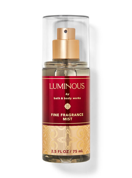Luminous body care featuring travel size Bath & Body Works