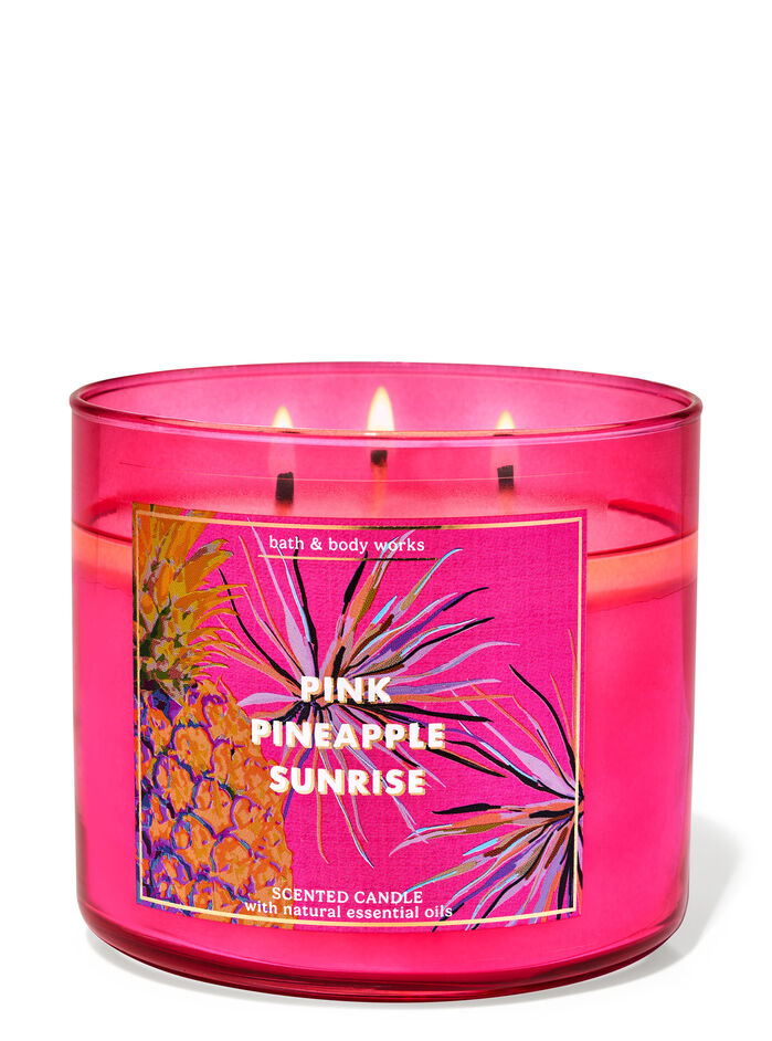 Pink Pineapple Sunrise Home Fragrance/Candles/3-wick candles Bath & Body Works