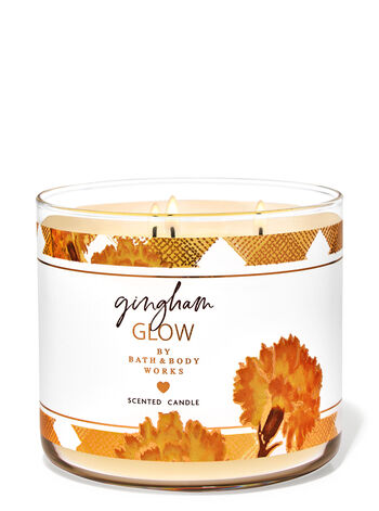 Gingham Glow Home Fragrance/Candles/3-wick candles Bath & Body Works1